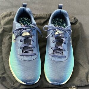 Skechers Memory Foam Women’s Navy and Teal Athletic Shoes